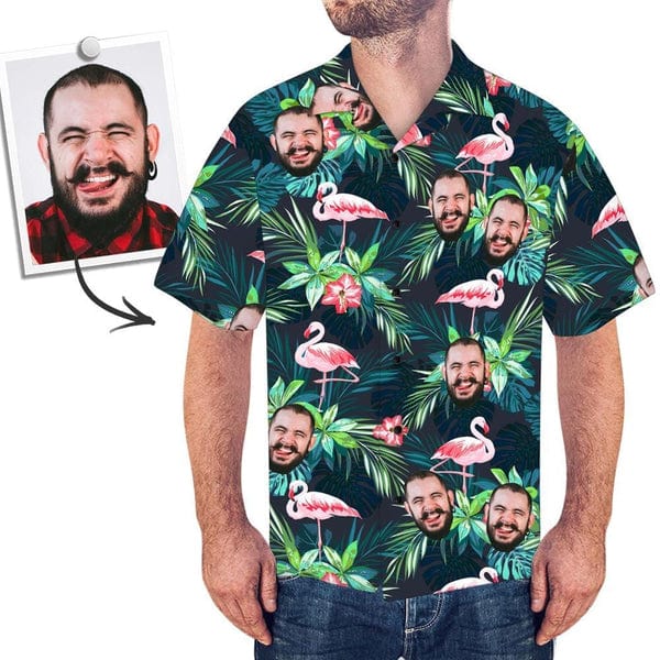 Camisa hawaiana personalizada con cara Regalos para fiestas en la playa Regalos para hombres Múltiples estilos