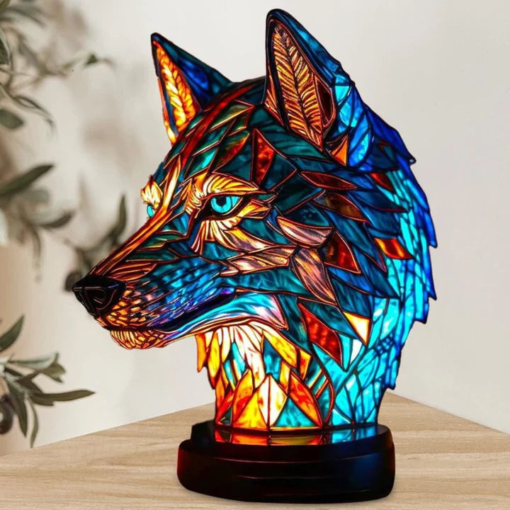 Light Wolf - lámpara hecha a mano que hace brillar los corazones