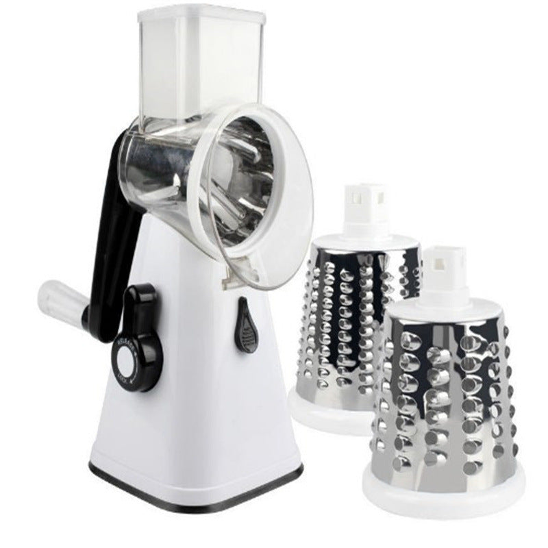 SliceMaster™ 3-in-1 Rotary Vegetable Slicer & Grater