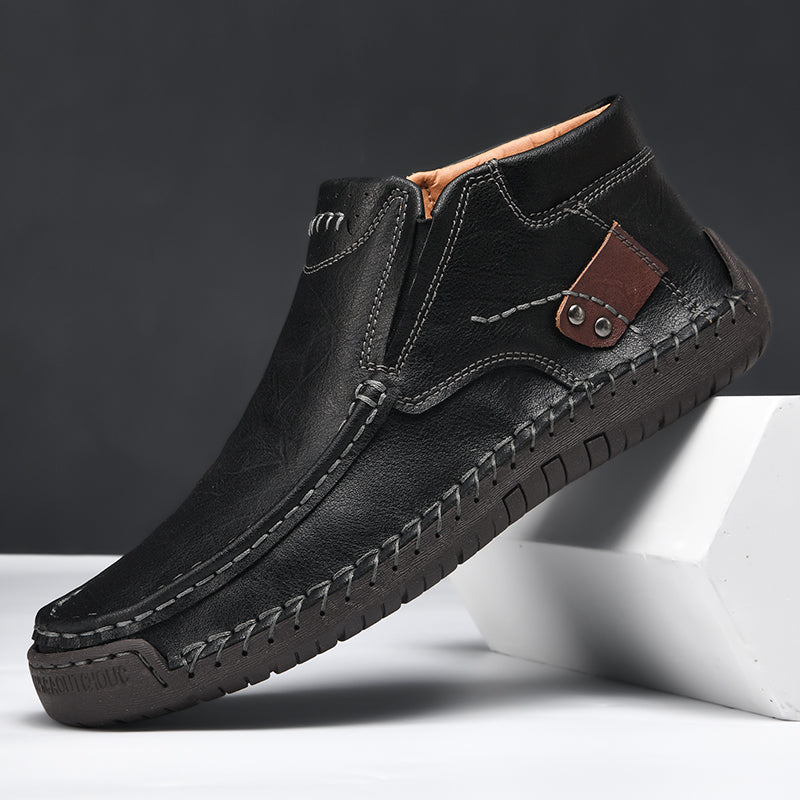 Men's Casual Non-Slip Arch Support Leather Loafers