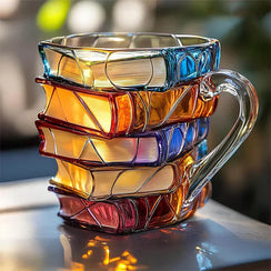 Handmade 3D reading happiness book mug - Original