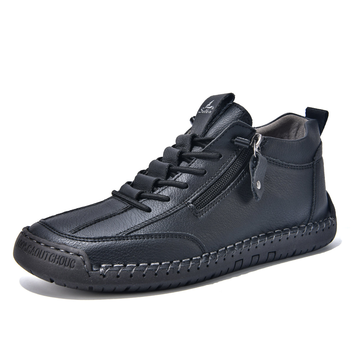 Men's Outdoor Casual Leather Boots Comfortable for Walking & Driving