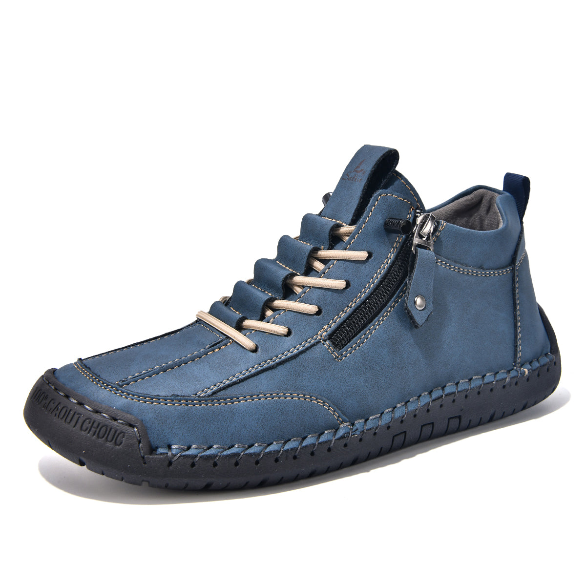 Men's Outdoor Casual Leather Boots Comfortable for Walking & Driving