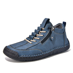 Men's Outdoor Casual Leather Boots Comfortable for Walking & Driving