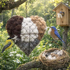 Nesting Heart Alpaca Wool Dispenser