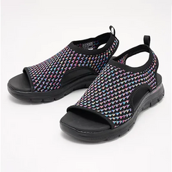 Orthopädische Damen-Premium-Sandalen aus elastischem Netzstrick
