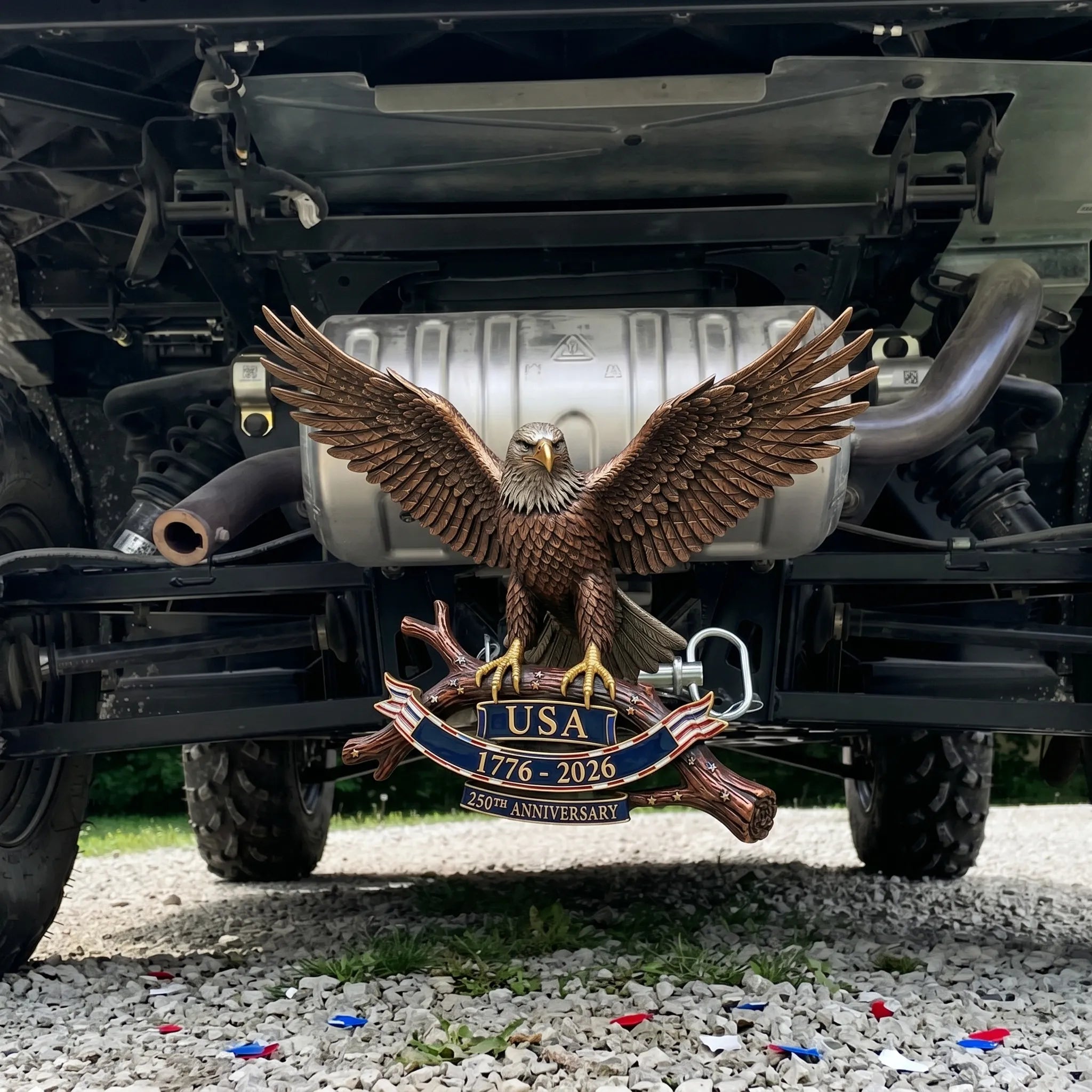 USA 250th Anniversary Eagle Trailer Hitch  A Legacy of Freedom on the Road