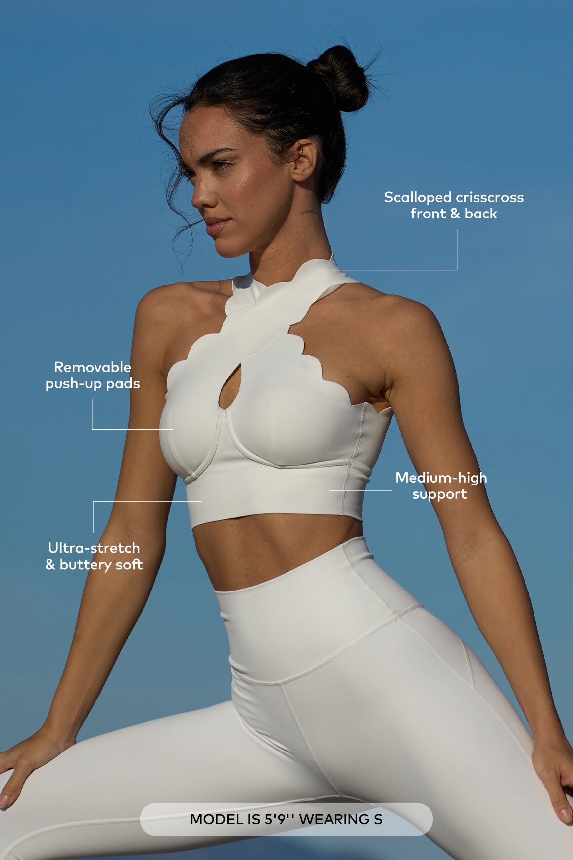 Women's Seamless Crisscross Back Sports Bra