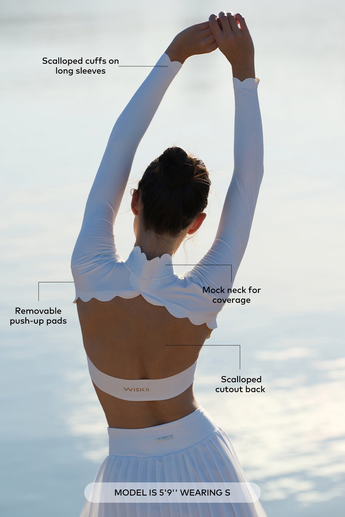 Seamless Open Back Long Sleeve Workout Top