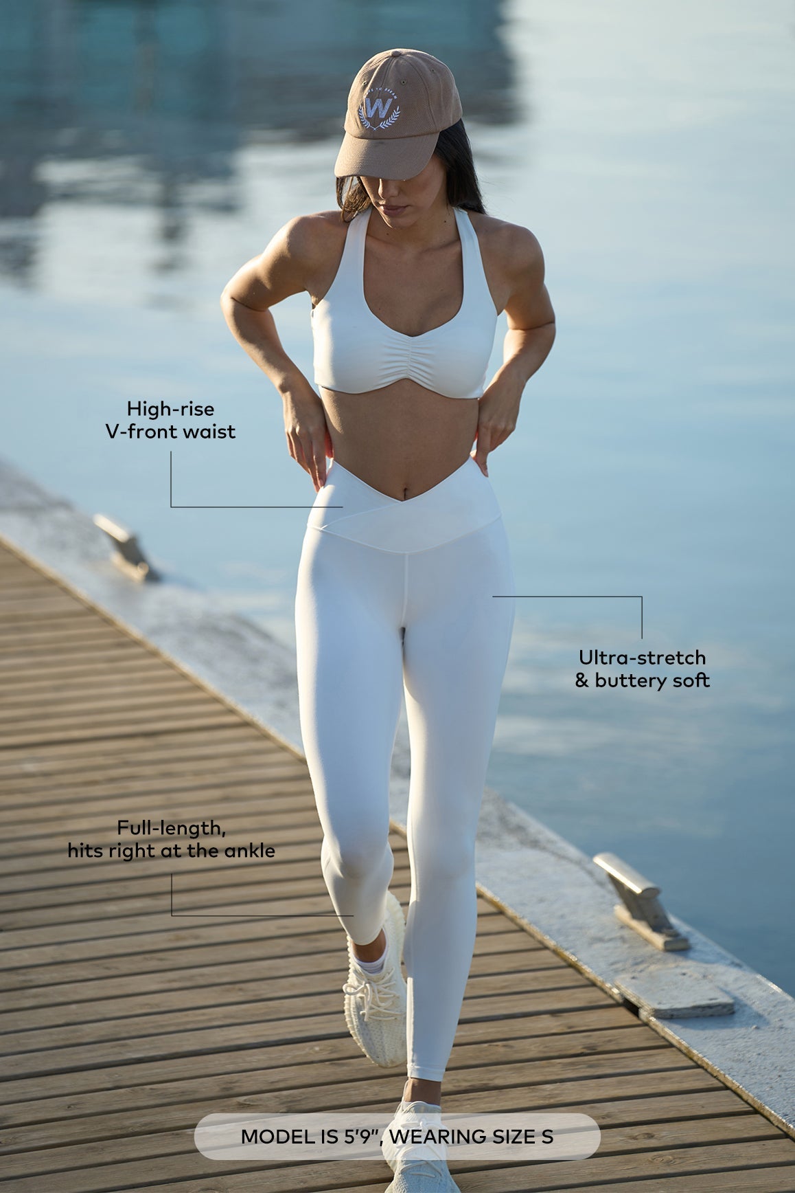 Women's High V-Waist Seamless Yoga Leggings