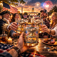 EZTrebdly 250 Years of Freedom Commemorative Whiskey Glass