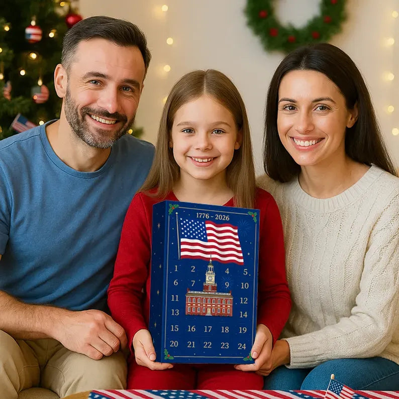 EZTrebdly 250 Years of Freedom Patriotic Countdown Box Gift Set