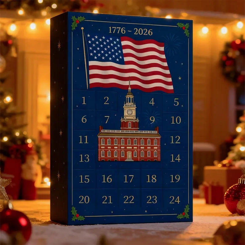 EZTrebdly 250 Years of Freedom Patriotic Countdown Box Gift Set