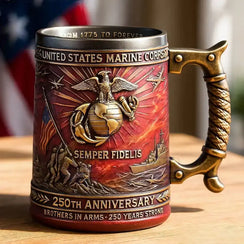 EZTrebdly 250th Anniversary Military 3D Mug Collectible Tribute
