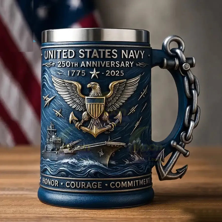EZTrebdly 250th Anniversary Military 3D Mug Collectible Tribute