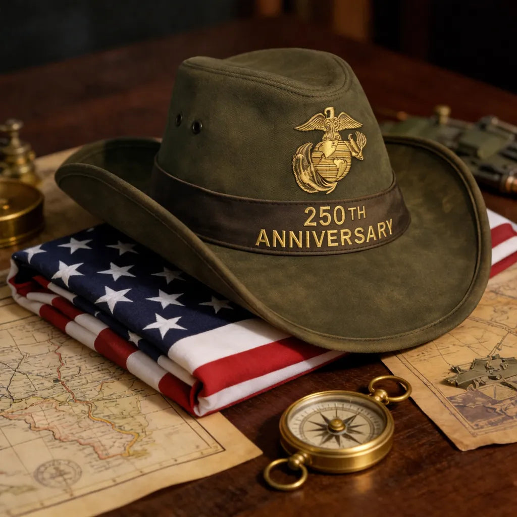 U.S. Military 250th Anniversary Patriotic Cowboy Hat
