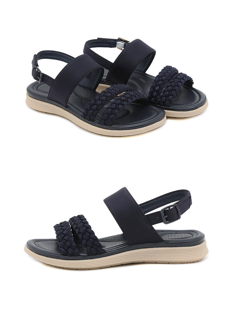 Women's Retro Double Woven Breathable Casual Sandals