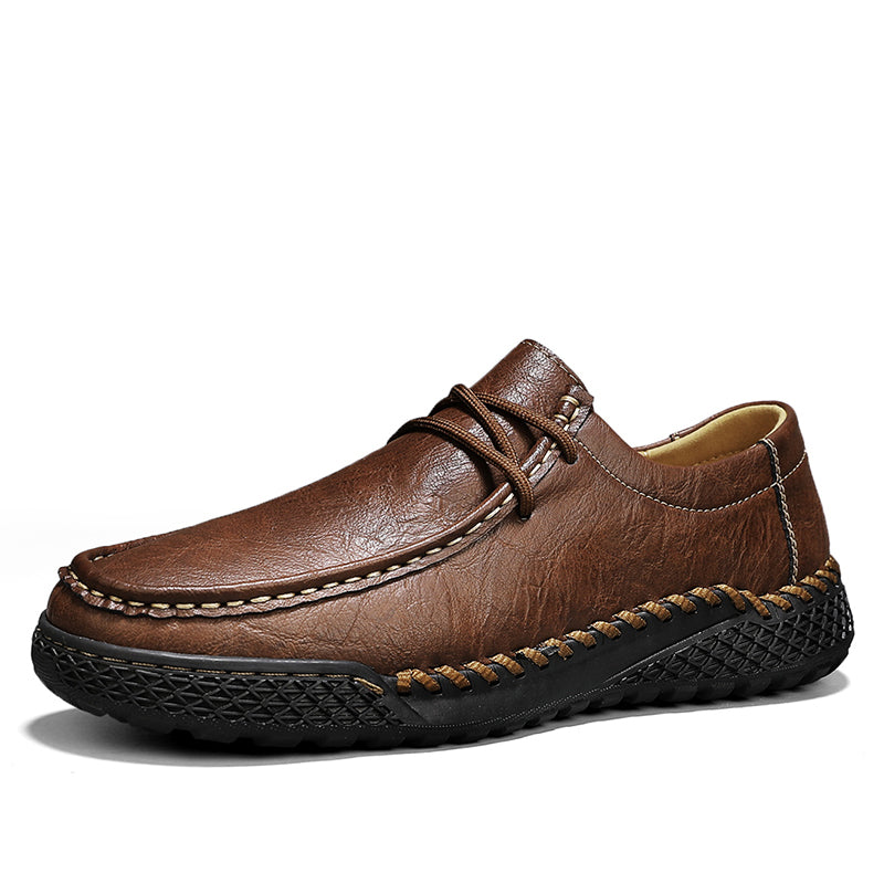 Men's Genuine Leather Slip-On Casual Loafers