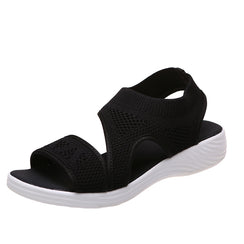 Women's Summer Mesh Hollow Peep Toe Platform Sandals