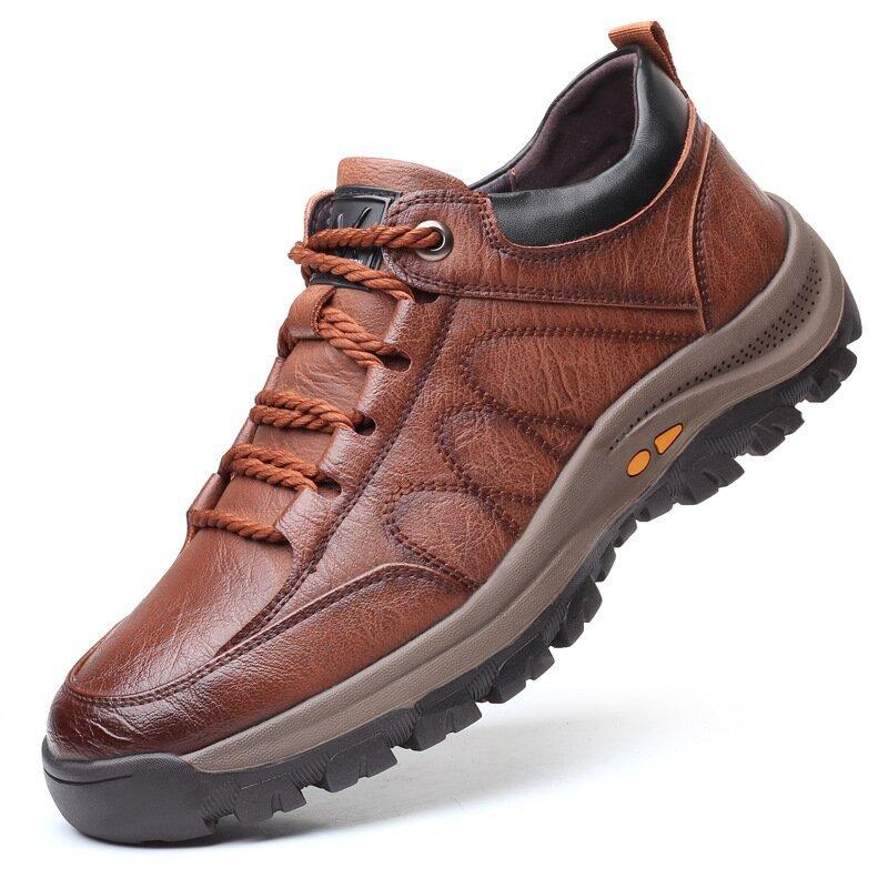 Men's Hand-Stitched Arch Support Non-Slip Shoes
