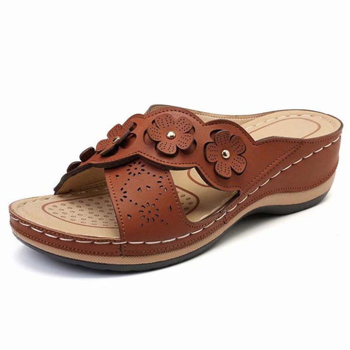 Women's Vintage Floral Arch Support Wedge Sandals