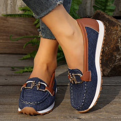 Women's Comfortable Chain Decor Casual Walking Shoes