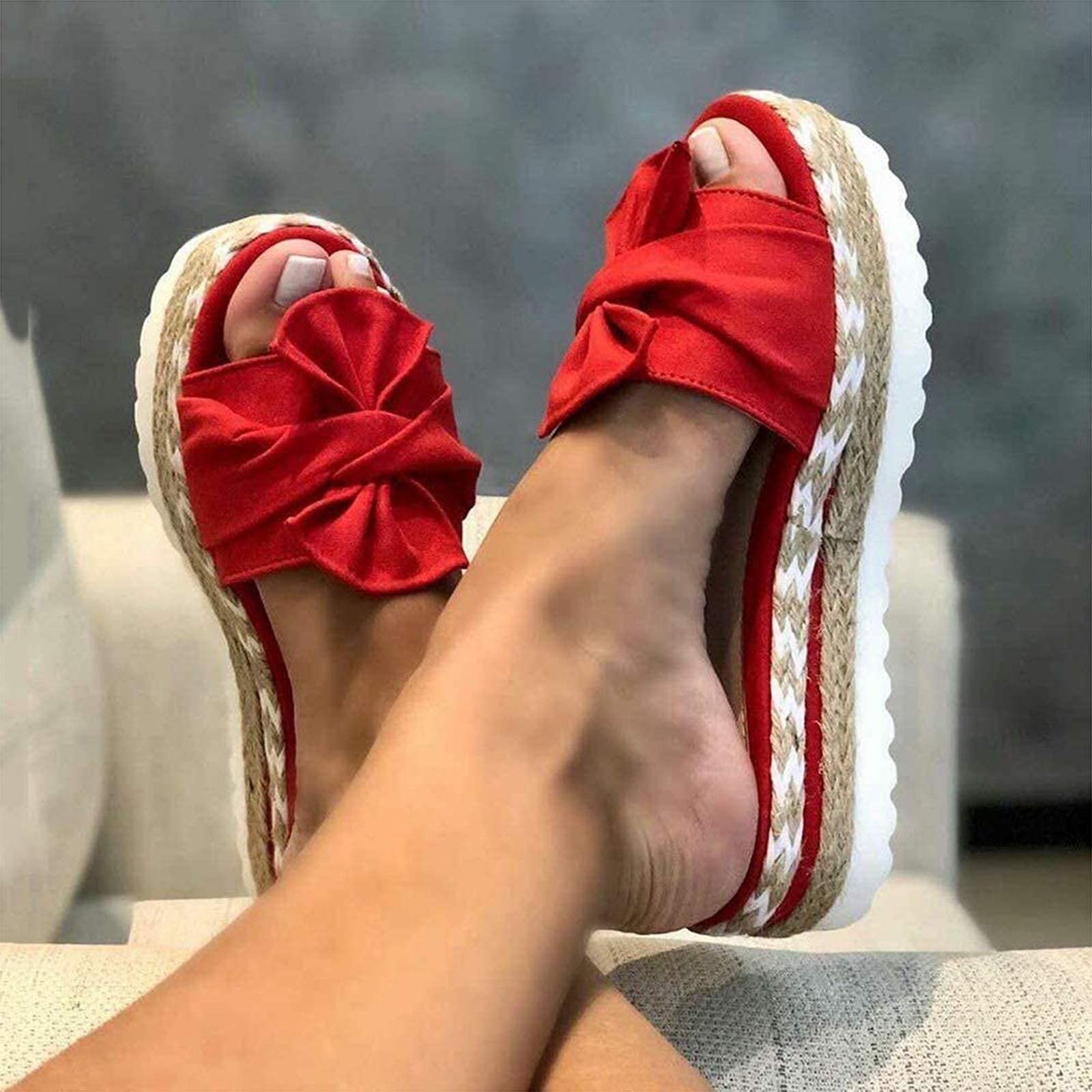 Women's Comfy Casual Slip-On Slipper Sandals