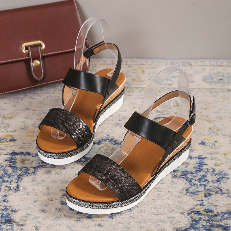 Comfortable Ankle Strap Platform Sandals for Women