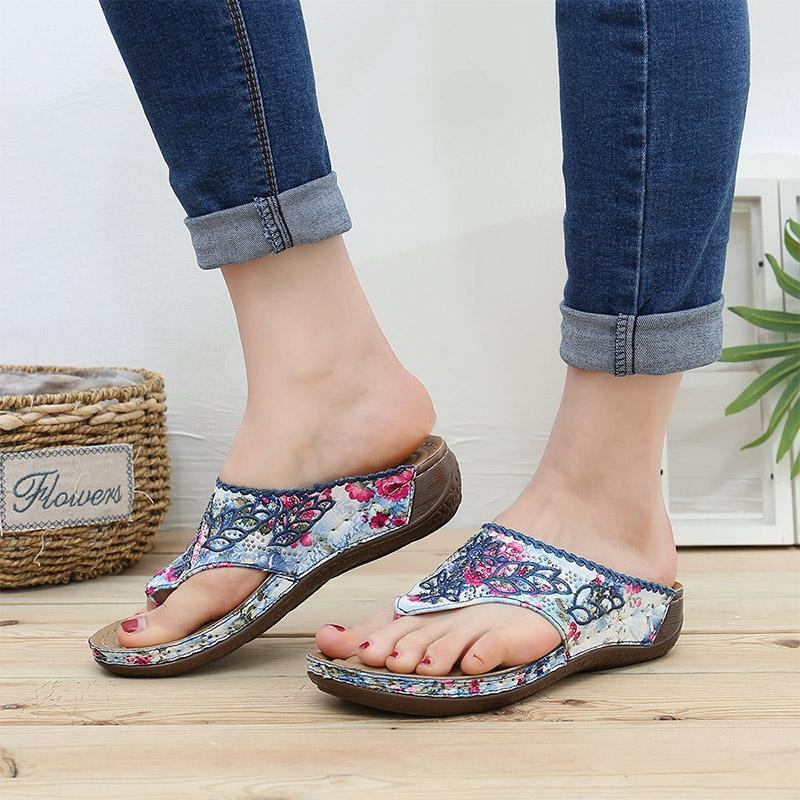Comfy Round Toe Wedge Summer Sandals for Women