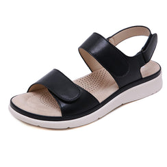 Damen Casual Verstellbare Flache Plateau Strandsandalen