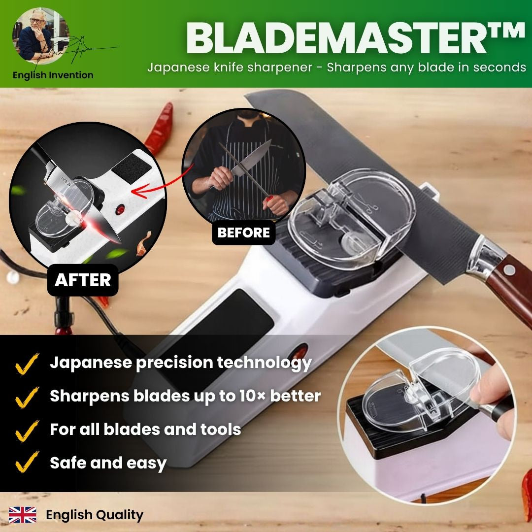 BladeMaster? Japanese knife sharpener - Grinds every knife in seconds