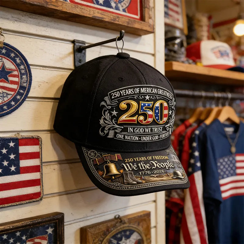 Celebrate 250 Years of America US Premium Patriotic Cap