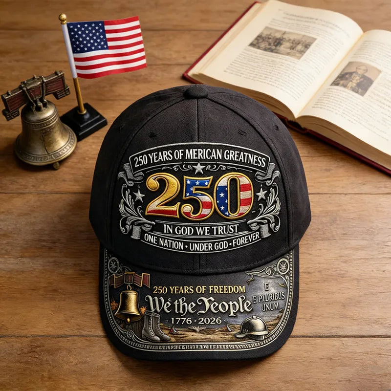 Celebrate 250 Years of America US Premium Patriotic Cap