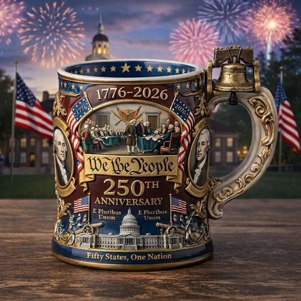 EZTrebdly 250 Years of Freedom U.S. 250th Anniversary Mug