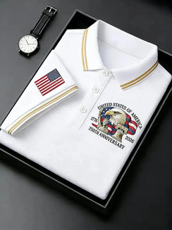 EZTrebdly American Eagle 250th Anniversary Commemorative Polo