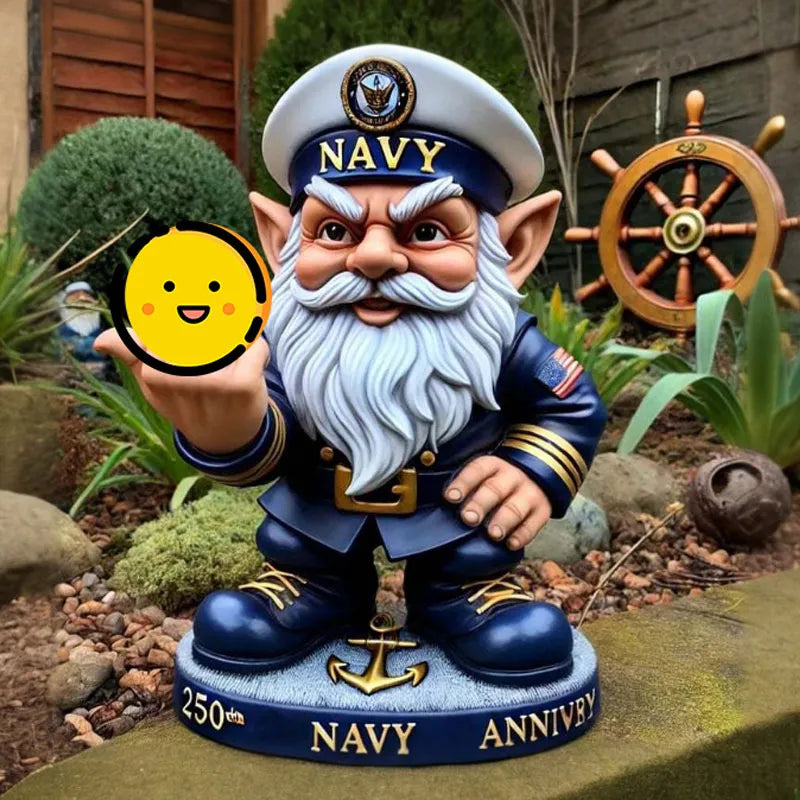 "Gnome-Per Fi" USMC 250th Anniversary Gnome Statue