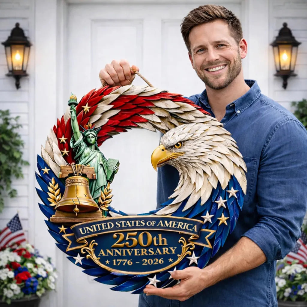 Heritage of Freedom 250th Anniversary Front Door Wreath