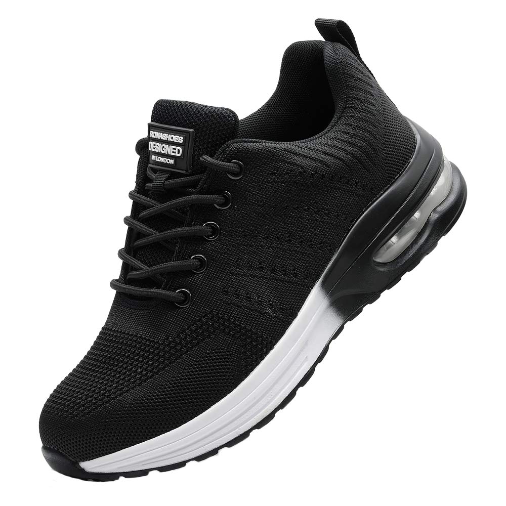Men's Black Steel Toe Safety Shoes