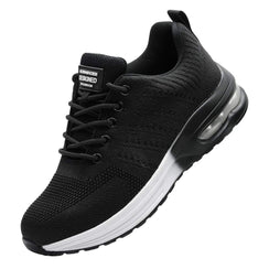 Men's Black Steel Toe Safety Shoes