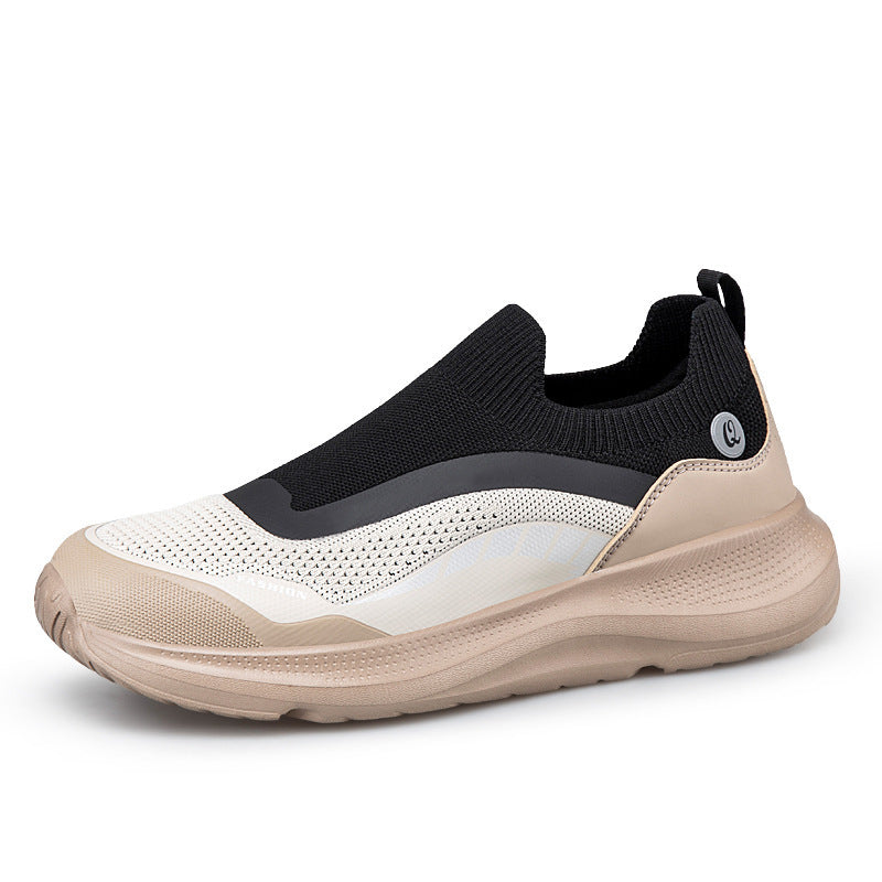 Breathable Mesh Thick-Sole Cushioned Walking Shoes
