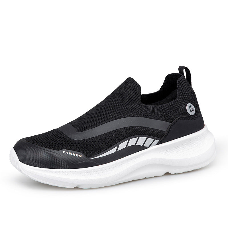 Breathable Mesh Thick-Sole Cushioned Walking Shoes