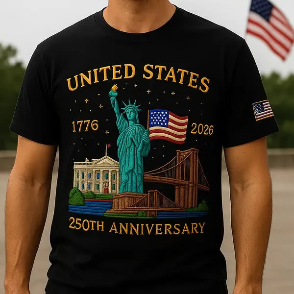 Patriotic U.S. 250th Anniversary Athletic Graphic Tee