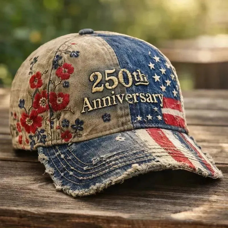 US 250th Anniversary Casual Hat Patriotic Baseball Cap