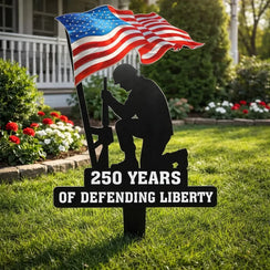 USA 250 Jahre Verteidigung der Freiheit Gartenstecker aus Metall