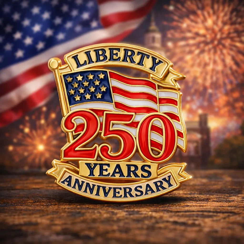 USA 250th Anniversary Commemorative Enamel Lapel Pins