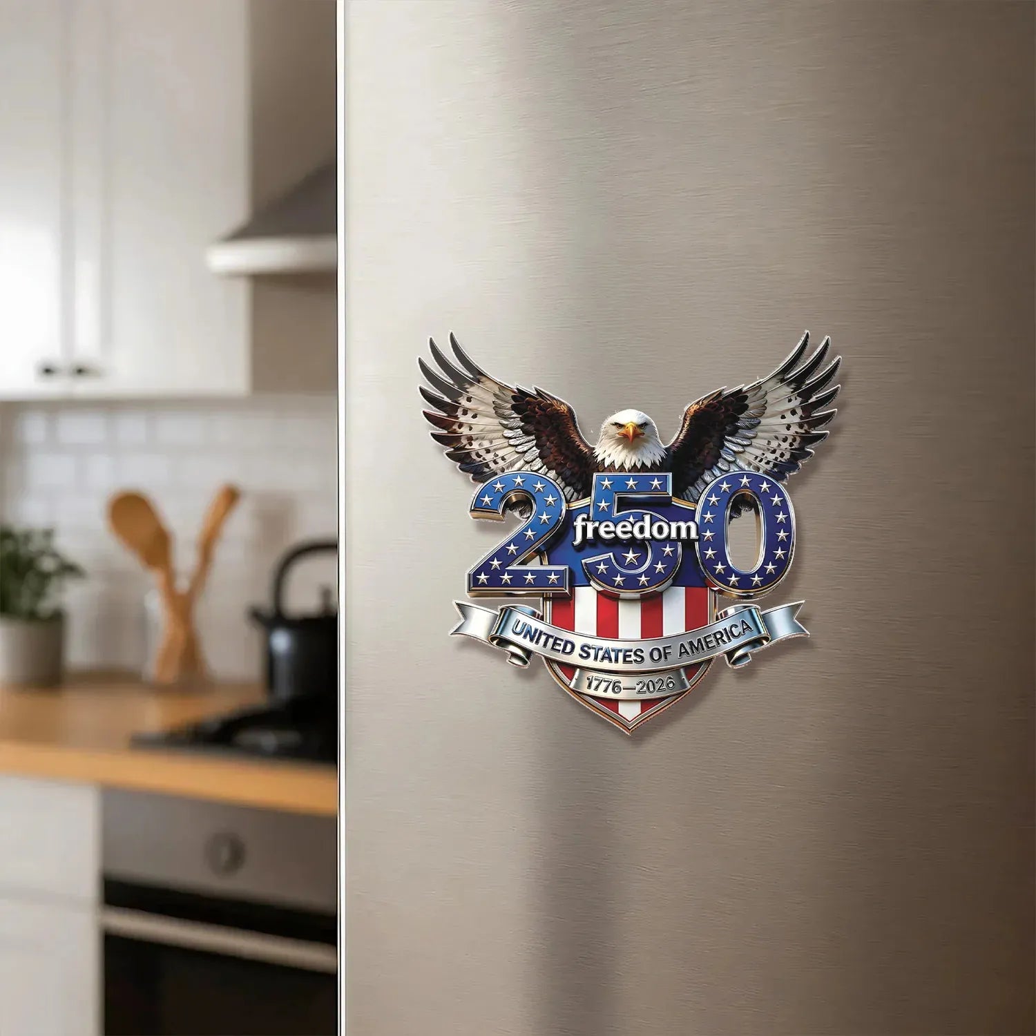 EZTrebdly USA 250th Anniversary Freedom Eagle Collectible Magnet