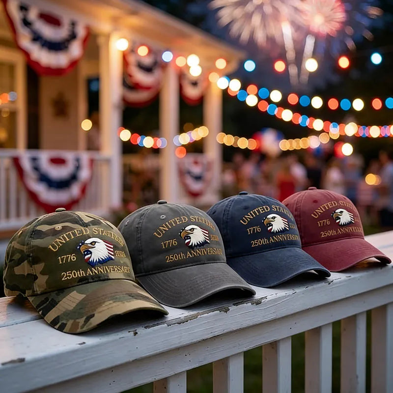 USA 250th Anniversary Patriotic Baseball Cap