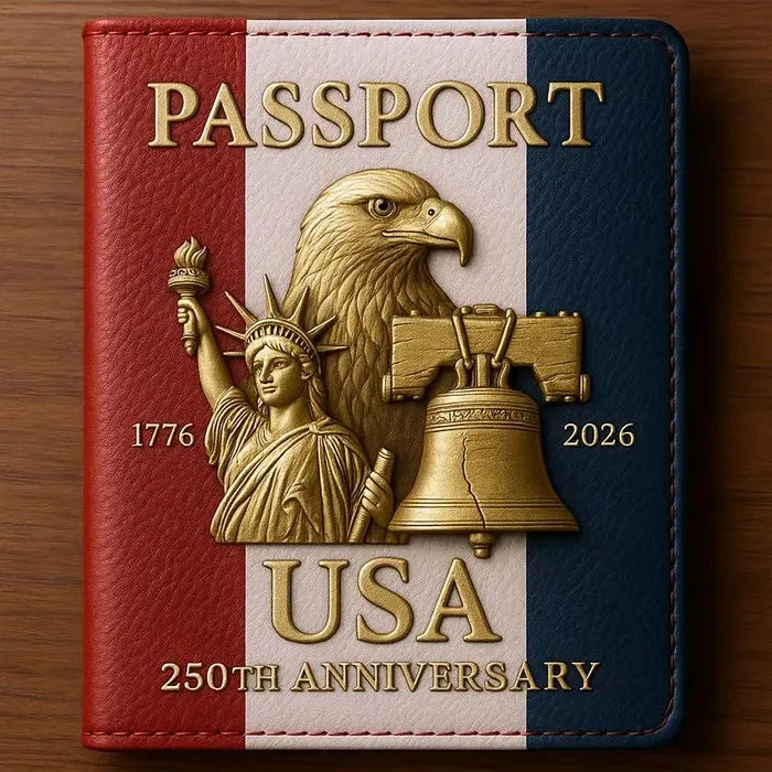 USA 250th Anniversary Travel Passport Holder