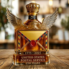 USPS 250th Anniversary Commemorative Whiskey Bottle