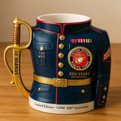 United States Marine Corps 250th Anniversary Mug USMC